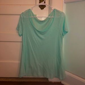 Teal Vineyard Vines Scoop Neck Tee